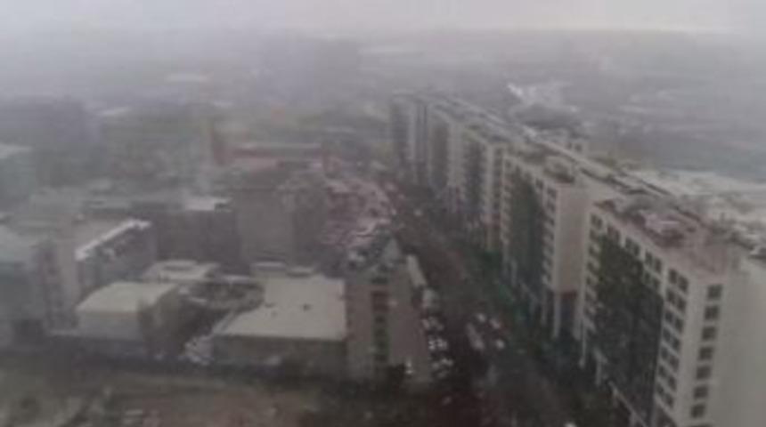 İstanbul&rsquo;da Kar Yağışı Havadan G&ouml;r&uuml;nt&uuml;lendi