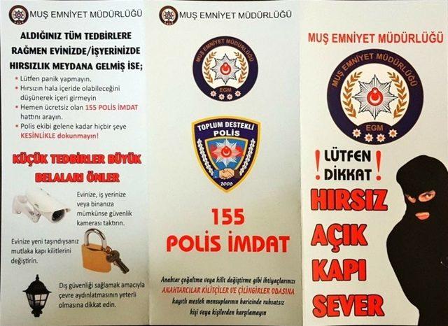 Polisten Esnafa Broşürlü Bilgilendirme