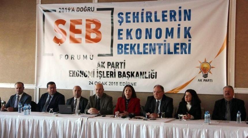 Edirne&rsquo;de &lsquo;şehirlerin Ekonomik Beklentileri Forumu&rsquo; Yapıldı