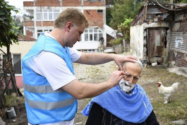 Tekkeköy Belediyesinden Evde Kuaförlük Hizmeti Ve Tekerlekli Sandalye Yardımı