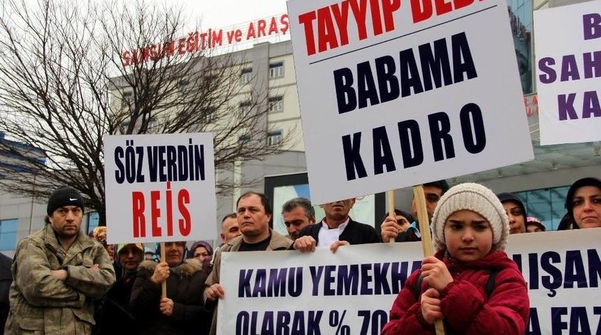 Samsun&rsquo;da Mutfak Ve Servis &Ccedil;alışanlarının Kadro Talebi