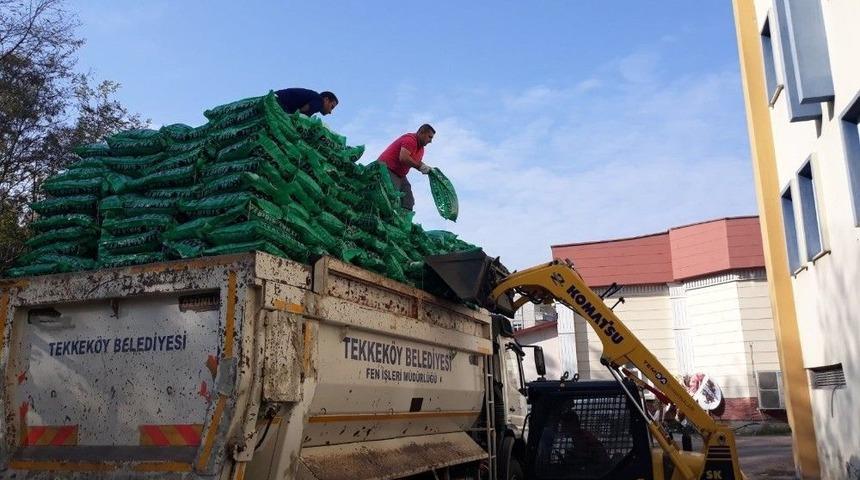 Tekkek&ouml;y Belediyesinden 2 Bin Aileye Kış Yardımı