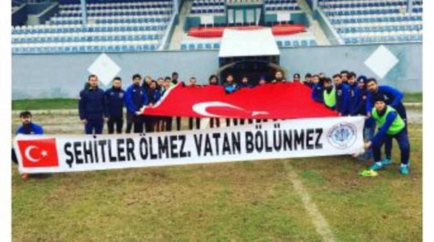 Beyşehir Belediyesporlu Futbolculardan Mehmetçiğe Destek