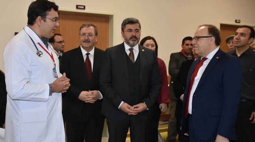 Vali Tutulmaz Ve Milletvekili Özkaya, Uygulama Ve Araştırma Hastanesi’nin Yeni Birimlerini İnceledi