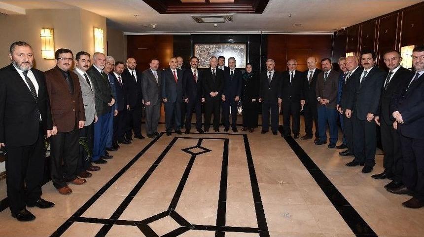 Ankara İl Ve İl&ccedil;e M&uuml;ft&uuml;lerinden Başkan Tuna&rsquo;ya Hayırlı Olsun Ziyareti