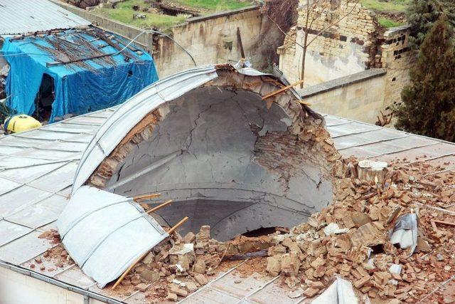 Roket İsabet Eden Cami Havadan Görüntülendi