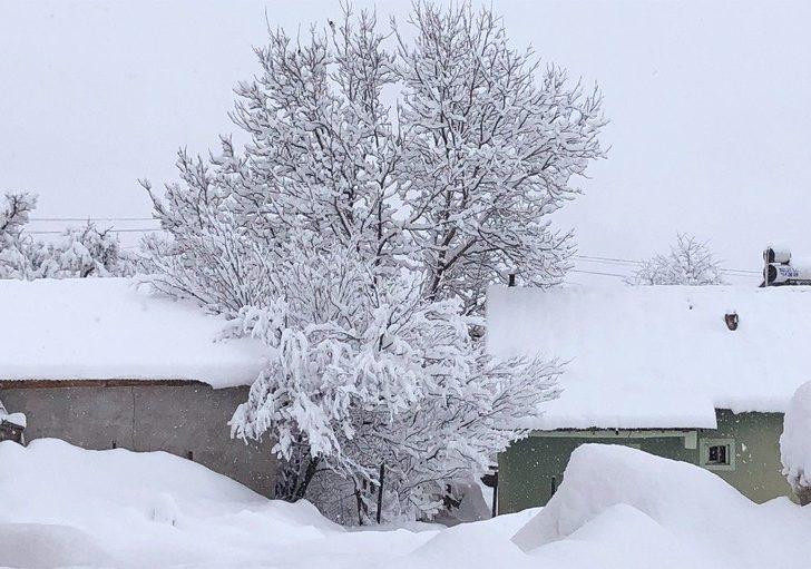 Kar İlçeyi Kapladı, Yollar Kapandı, Elektrikler Gitti G1