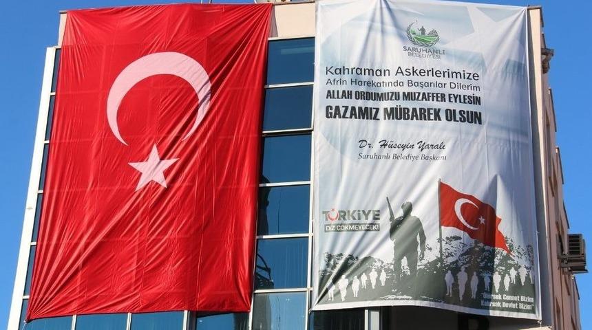 Saruhanlı Belediyesinden "zeytin Dalı" Harekatına Destek