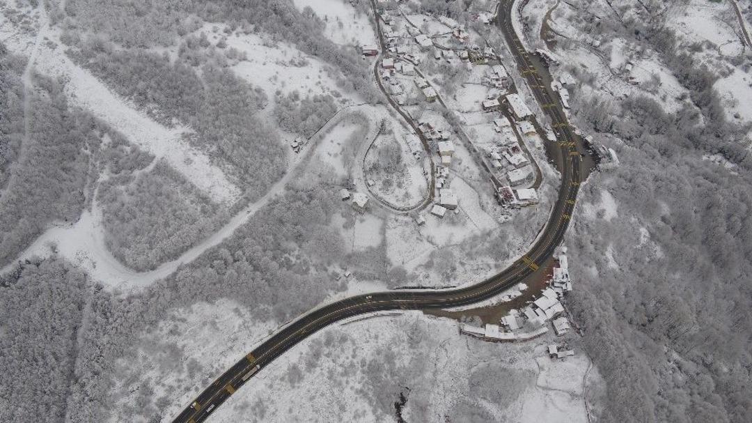 Bolu Dağı&rsquo;nın Eşsiz Kar Manzarası Havadan G&ouml;r&uuml;nt&uuml;lendi