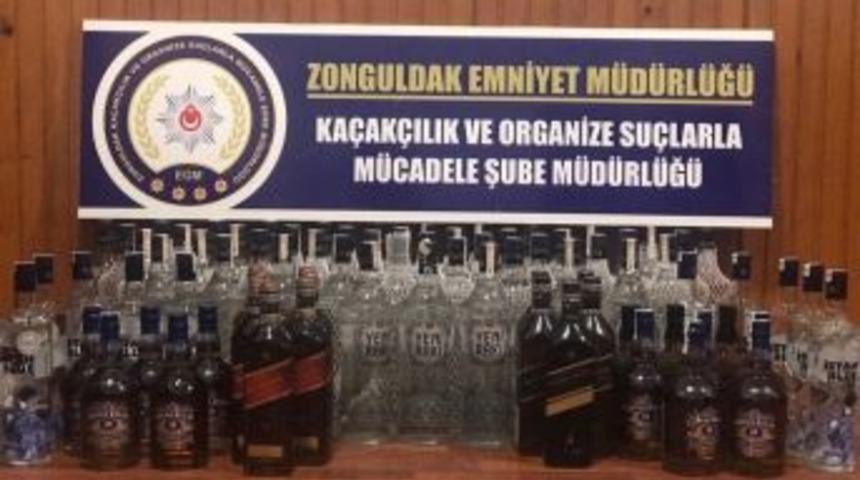 Zonguldak’ta Kaçak İçki Operasyonu; 2 Gözaltı