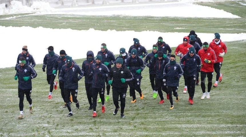 Atiker Konyaspor, Gençlerbirliği Maçının Son Çalışmasını Yaptı