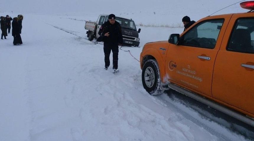Tipide Mahsur Kalanları Afad Kurtardı