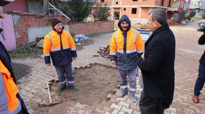 Darıca&rsquo;da Yol Bakım Ekipleri &Ccedil;alışıyor