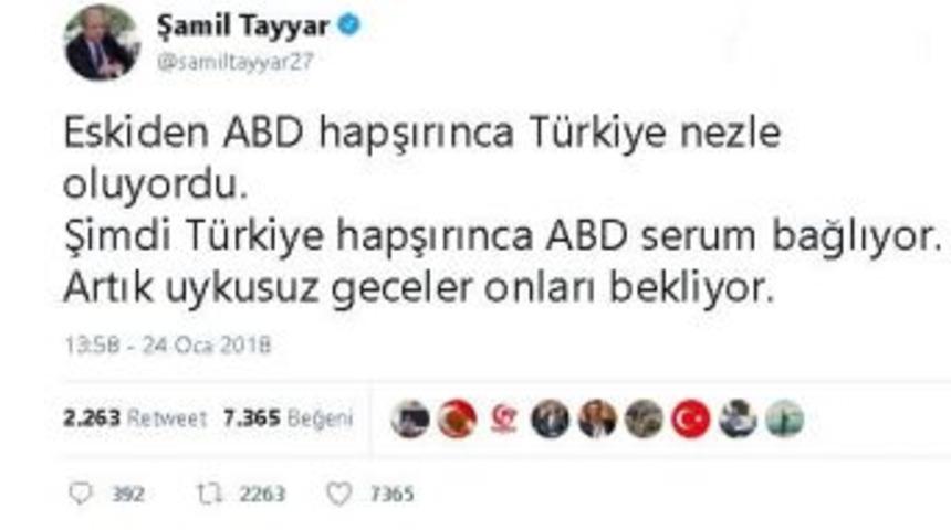 Milletvekili Tayyar&rsquo;dan Abd&rsquo;ye Serum G&ouml;ndermesi