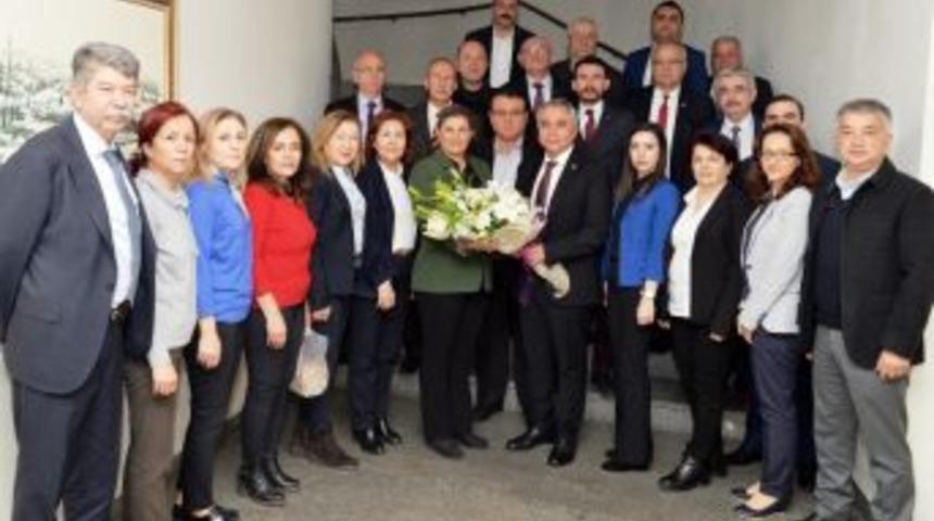 Chp Aydın İl Y&ouml;netiminden Başkan &Ccedil;er&ccedil;ioğlu&rsquo;na Ziyaret