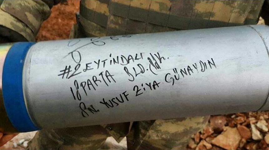 Ob&uuml;s Mermisiyle &rsquo;afrin&rsquo; Selamlaşması