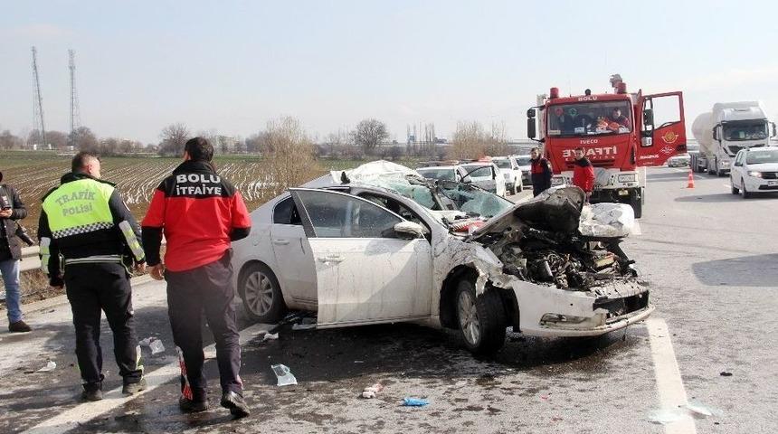Bolu’da Trafik Kazası: 5 Yaralı