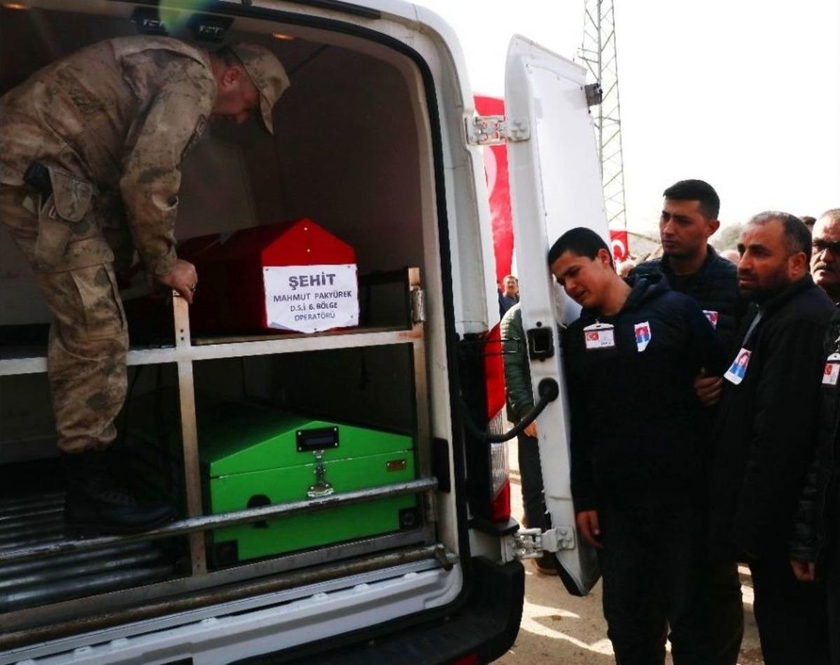 İdlib&rsquo;de Ağır Yaralanan Ve Hastanede Şehit Olan Dsi &Ccedil;alışanı, Son Yolculuğuna Uğurlandı