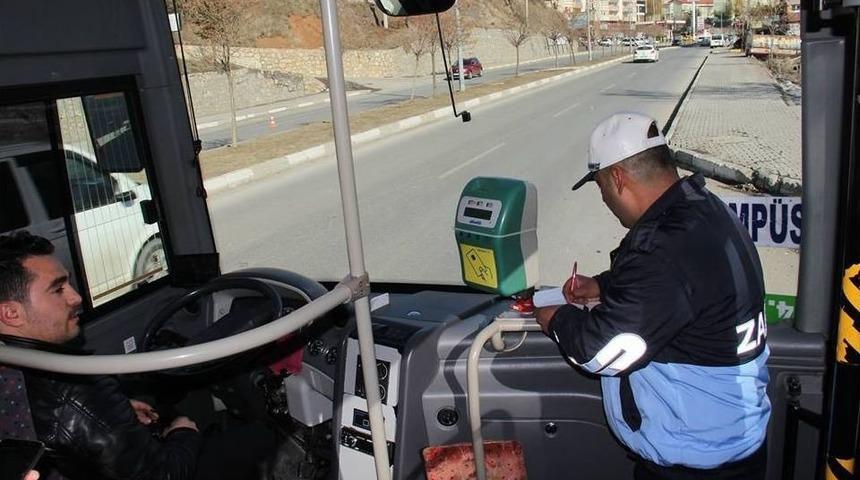 Bitlis&rsquo;te Toplu Taşıma Ara&ccedil;ları Denetlendi