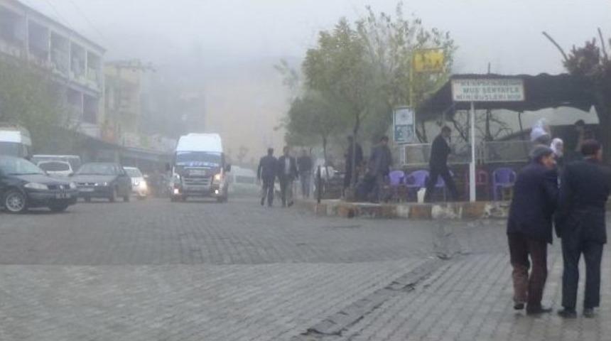 Kulp&rsquo;ta Yoğun Sis Hayatı Olumsuz Etkiledi