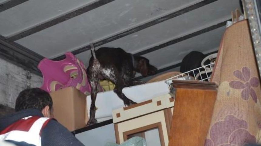 Tır'da 67 kilo esrar ele ge&ccedil;irildi