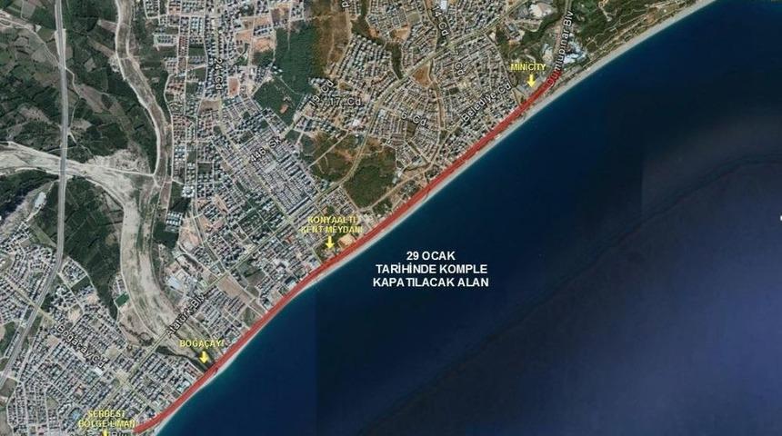 Akdeniz Bulvarı Tamamen Trafiğe Kapatılıyor