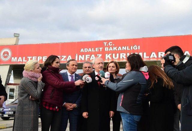 Chp Lideri Kılıçdaroğlu, Enis Berberoğlu’nu Cezaevinde Ziyaret Etti