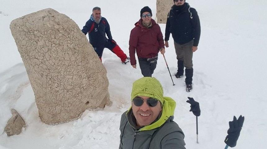 Dağcılar Nemrut Dağı&rsquo;na Tırmandı
