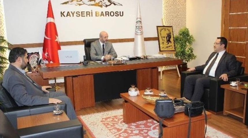 Yeşilay&rsquo;dan Kayseri Barosu&rsquo;na Ziyaret