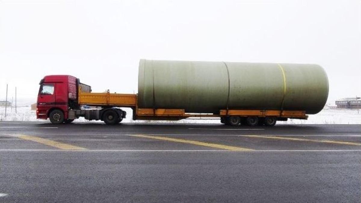 Kars Barajı Sulama Hattının Boruları D&ouml;şeniyor