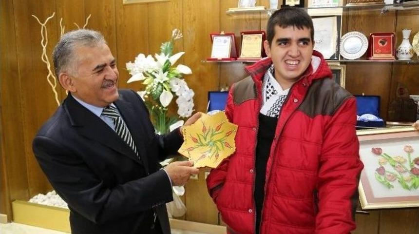 Melikgazi &Ouml;zel Eğitim Ve Rehabilitasyon Merkezi Melikgazi Belediye Ziyaretinde