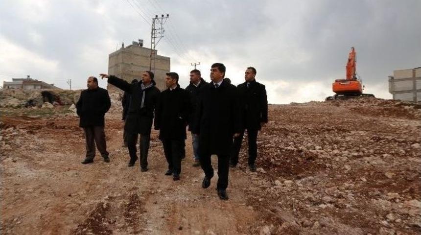 Başkan Fadıloğlu Yol A&ccedil;ma &Ccedil;alışmalarını İnceledi