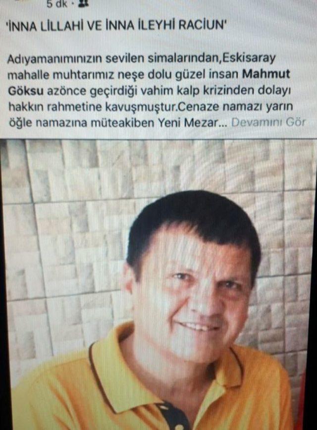 (özel Haber) Muhtarın Öldüğü Haberi Sosyal Medyayı Karıştırdı