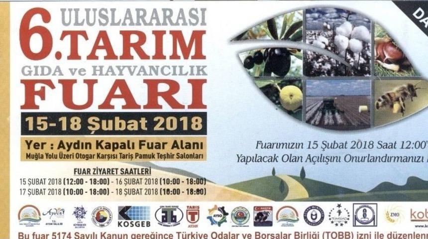 6. Uluslararası Aydın Tarım Gıda Ve Hayvancılık Fuarı Ziyaret&ccedil;ileriyle Buluşuyor