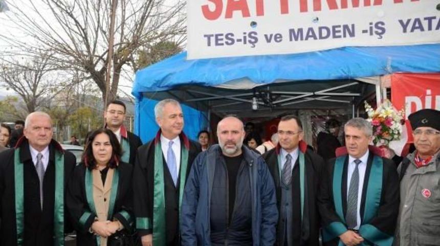 Yatağanlı iş&ccedil;iler eylemlerinin 4'&uuml;nc&uuml; g&uuml;n&uuml;nde (2)