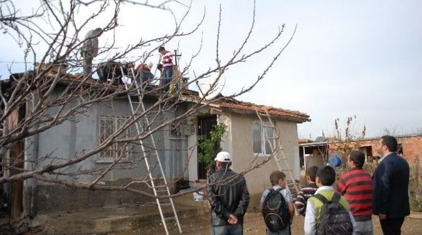 Afyonkarahisar&rsquo;da Ev Yangını