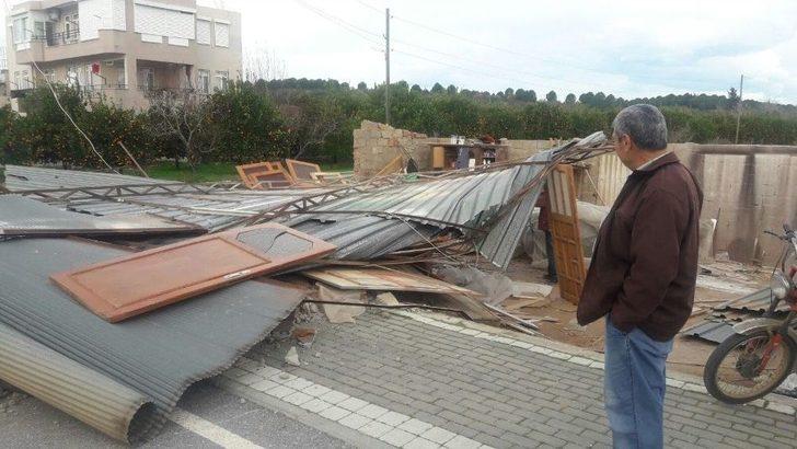 Manavgat’ta Hortum Marangoz Atölyesini Yerle Bir Etti. G2