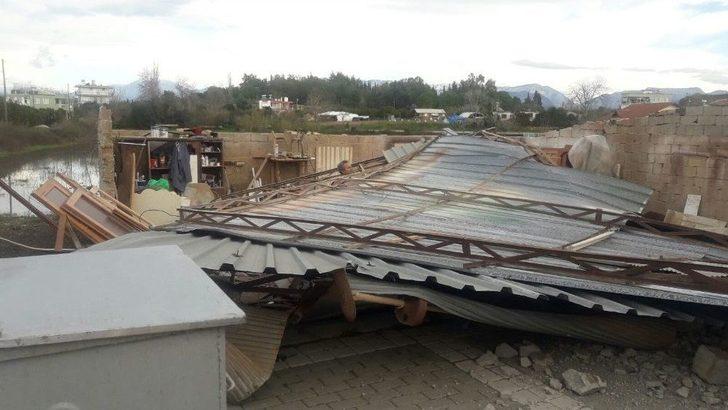 Manavgat’ta Hortum Marangoz Atölyesini Yerle Bir Etti. G3