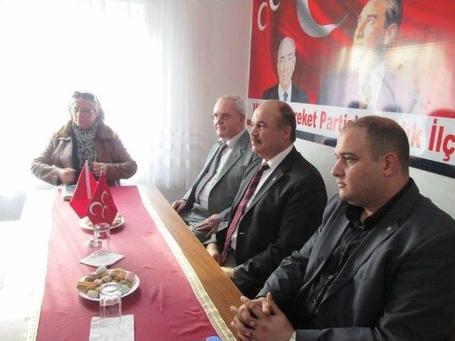 Mhp İl Başkanı Atıcı&rsquo;dan Ayvalık Teşkilatına Ziyaret 3