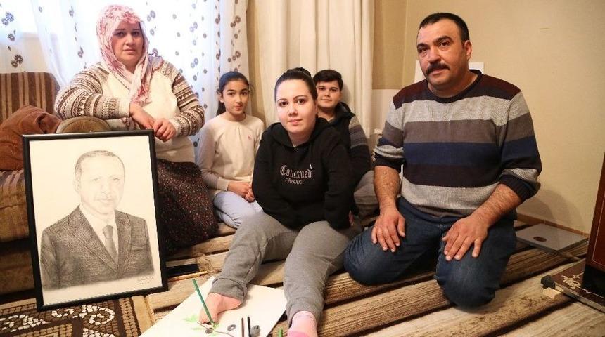 Bedensel Engelli Geç Kızdan ’zeytin Dalı Harekatı’na Anlamlı Destek