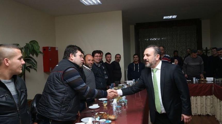 Başkan Ercan Belediye &Ccedil;alışanlarıyla Bir Araya Geldi