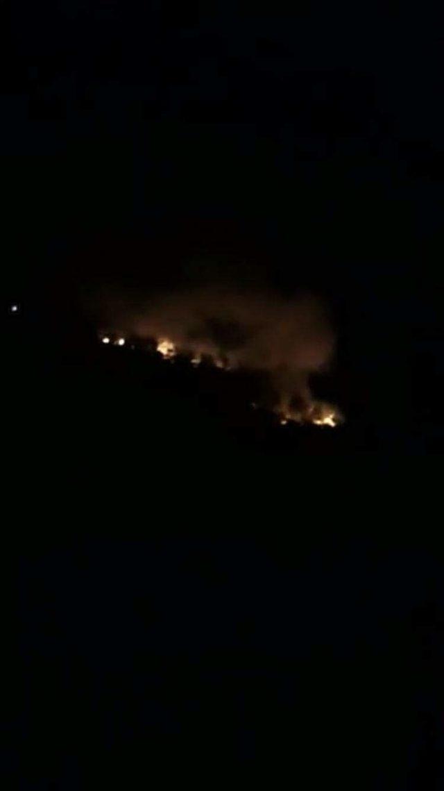 Muğla'nın Marmaris ilçesindeki ormanlık alanda yangın
