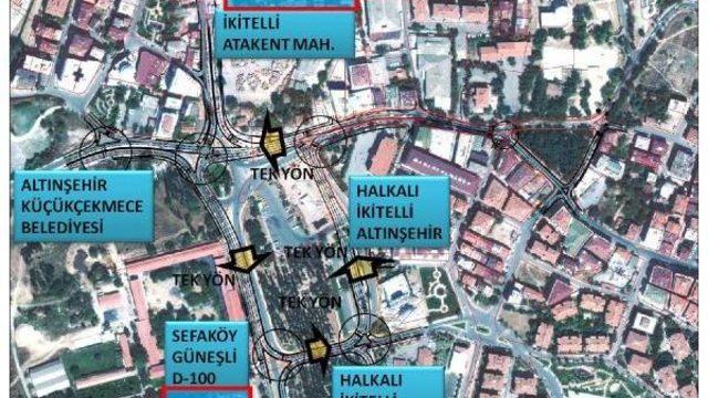 Halkali Meydani Ve Çevresinde Trafiği Rahatlatacak Çalişma