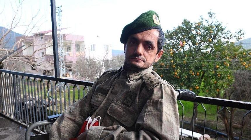 (&ouml;zel Haber) Hatay&rsquo;da Engelli Vatandaştan Afrin İ&ccedil;in &rsquo;hazırım&rsquo; Mesajı
