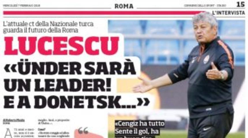 Lucescu: &ldquo;cengiz &Uuml;nder, Milli Takım&rsquo;ın Vazge&ccedil;ilmezlerinden Olacak&rdquo;