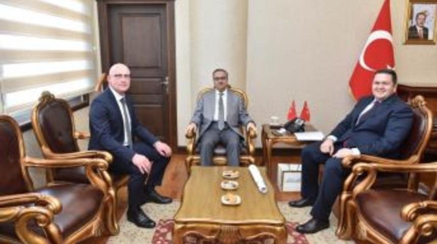 Vali Su, Mıp Genel M&uuml;d&uuml;r&uuml; Daele&rsquo;yi Kabul Etti