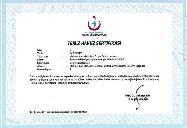 Selçuklunun Havuzları Temiz