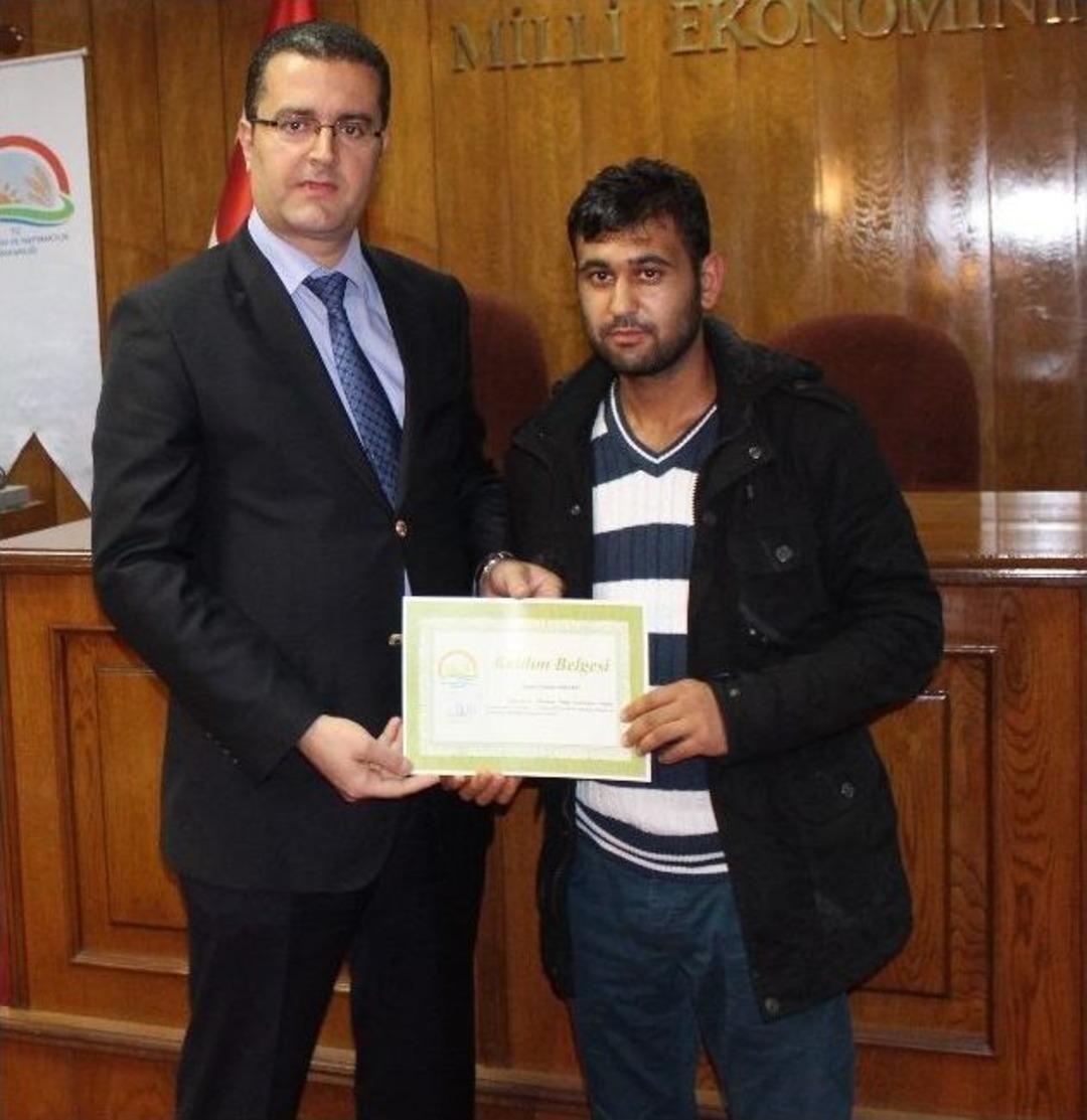 Arıcılar Sertifikalarını Aldı