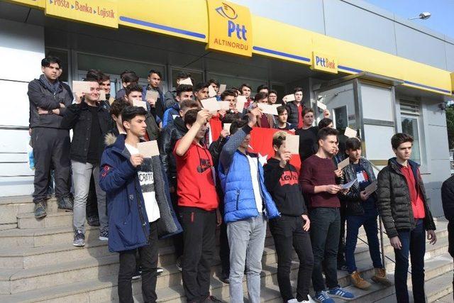 Ordu’dan Afri’ne 350 Mektup