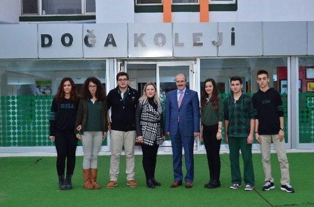 Başkan Kafaoğlu Doğa Koleji&rsquo;nin Misafiri Oldu 3